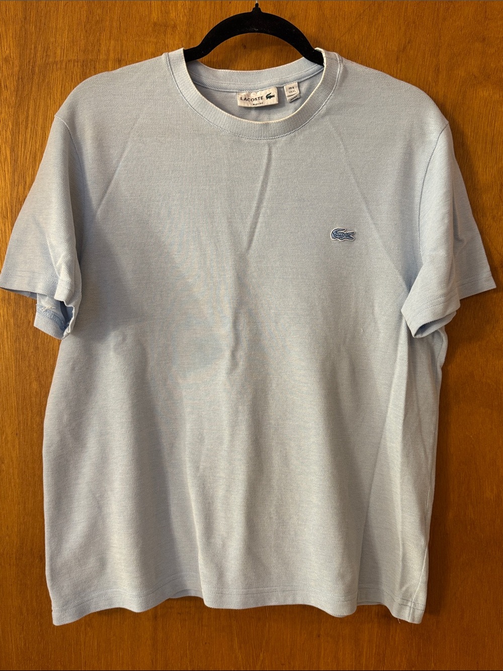 Lacoste Pale Blue Short Sleeve Crew Neck Tee